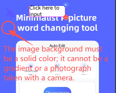 Solid Color Background Notice