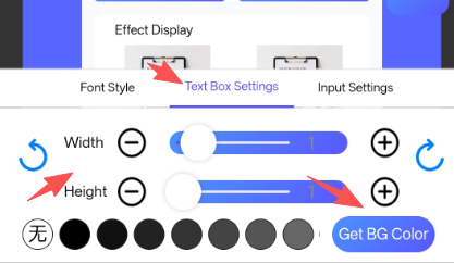 Adjust Text Box Size & Get BG Color